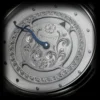 Kudoke Mysticum hand engraved rhodinized dial with blued steel hand detail