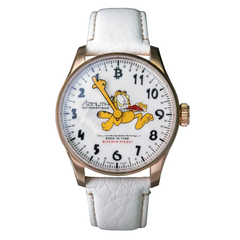 Azimuth Garfield Bitcoin Pizza! Back-in-Time | VAQT Horology