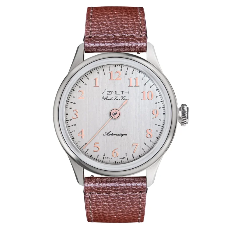 Azimuth Back-in-Time Series 2 – Single-Hand Silver Rose | VAQT Horology