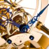 Macro shot of exposed escapement and precision gears