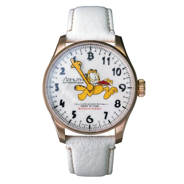 Azimuth Garfield Bitcoin Pizza! Back-in-Time | VAQT Horology
