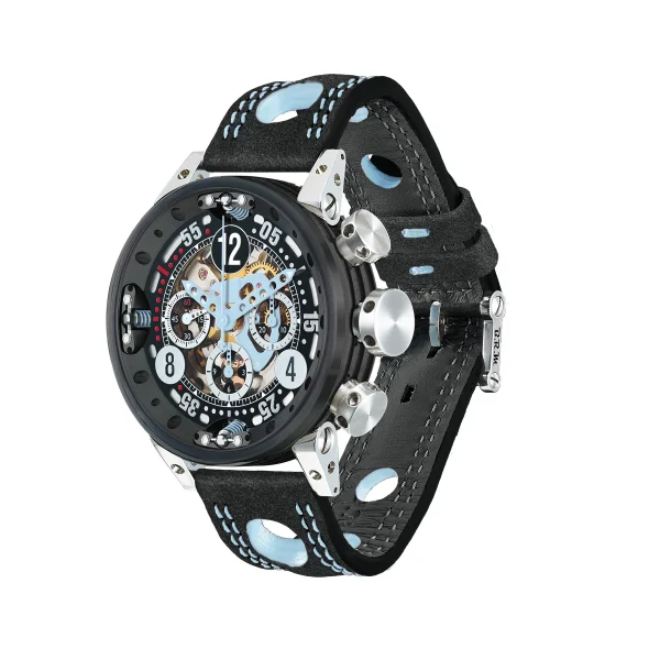 B.R.M Chronographes V12-46-SA-SQ-N-ABLC | VAQT Horology