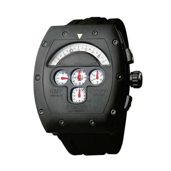 Azimuth Mecha-1 Chrono Gauge BMF – White Dial PVD | VAQT Horology